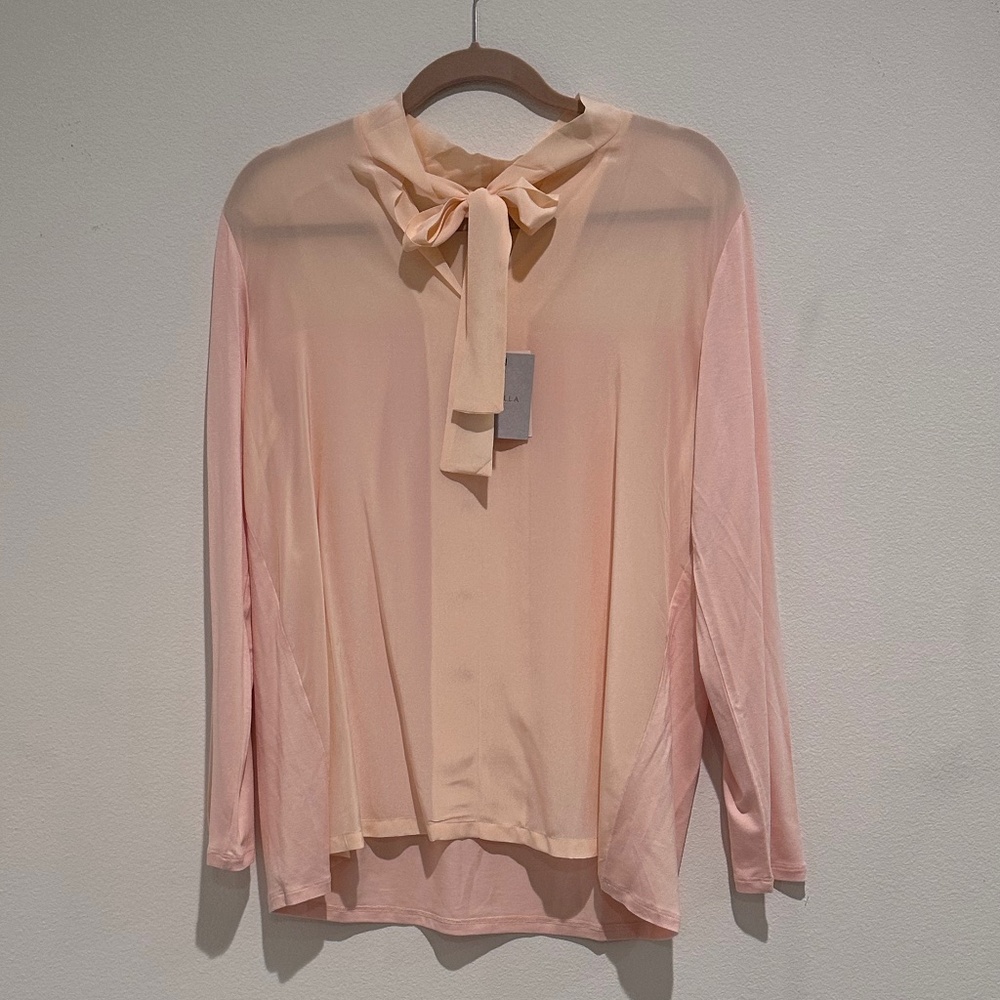 NWT Marella Flowy Blouse, Blush, Size XL